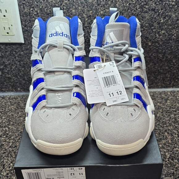 Adidas CRAZY 8 Dodger Blue And Grey Size 10.5M Through 11.5M - Picture 3 of 9